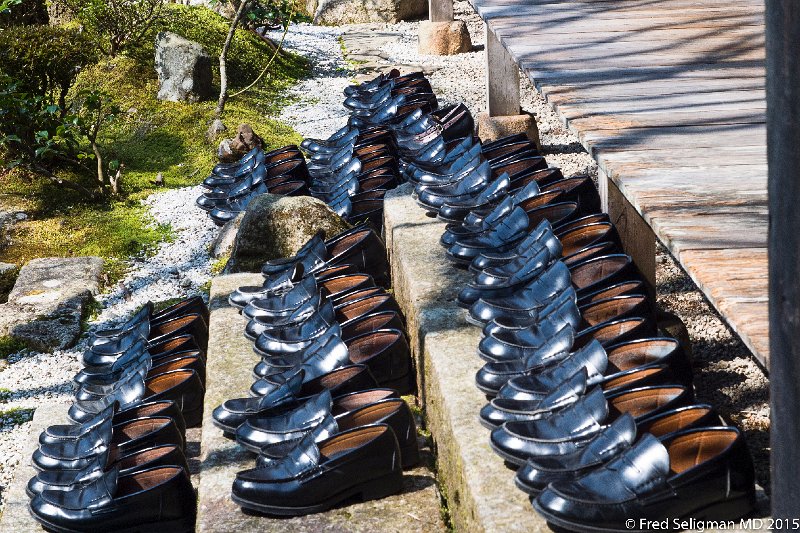 20150313_120456 D4S.jpg - Shoes of group of high school students visiting the Temple!!